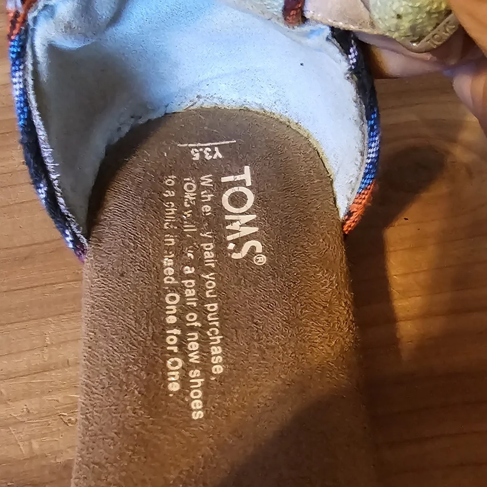 Toms Correa Ankle Strap Sandals Youth 3.5